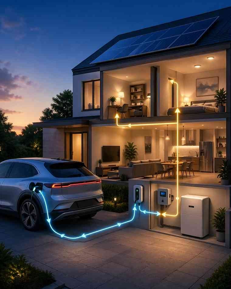 Vehicle-to-Home Power Turns EVs Into Energy Assets