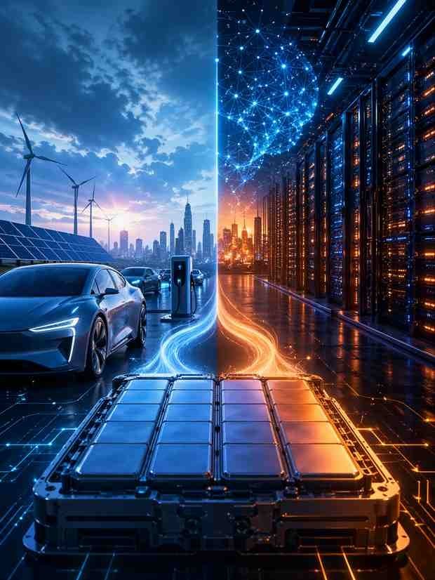 EVs and Data Centers Are Competing for the Battery Story
