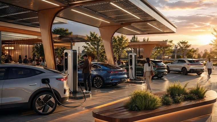 Charging Hubs Are Becoming the New Gas Stations
